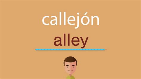 Cómo se dice callejón en inglés - YouTube