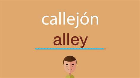 Busca de nuevo ver también. Cómo se dice callejón en inglés - YouTube