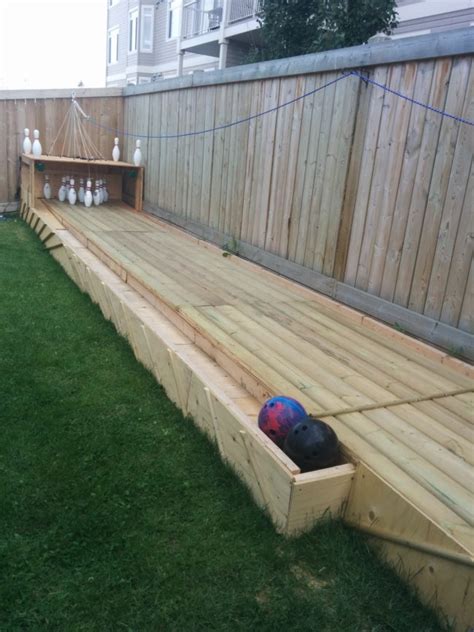 Building a bowling alley for your home, office or commercial center? DIY Backyard Bowling Alley | Home Design, Garden ...