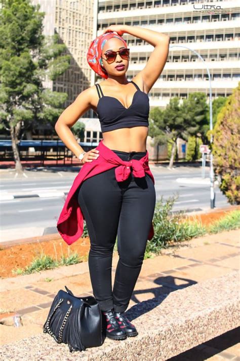The hips seem to speak a language that only the eyes can understand, just in case you wanted to see whether the hips were real. 26 Hot Sexy of Mpho Khati she got it all