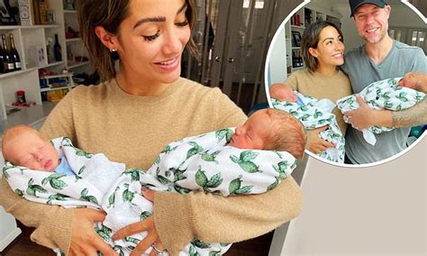 Frankie bridge thought about being a surrogate mother for her sister when she struggled to conceive. Frankie Bridge beams as she cradles her sister Victoria ...