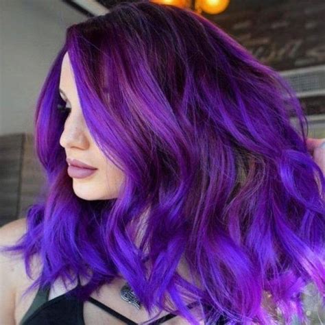 Lilac, lavender, and violet — oh my! Image result for purple hair dye on natural hair (mit ...