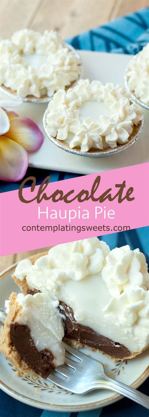 Chef jason hill travels to the north shore of oahu to sample one of hawaii's greatest treats — the chocolate pie at ted's bakery.this little market in. Chocolate Haupia Pie | Hawaiian dishes, Haupia pie ...