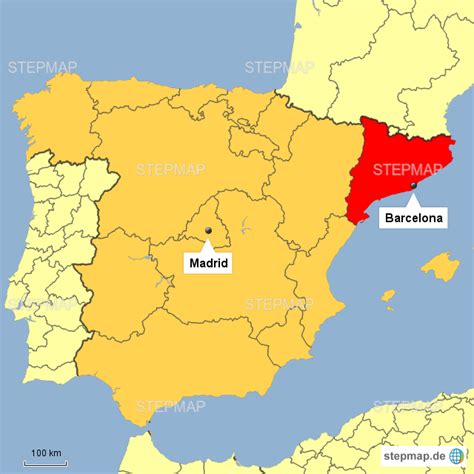 Neben katalanisch und spanisch wird hier auch aranesisch gesprochen. Katalonien Karte Spanien | Karte