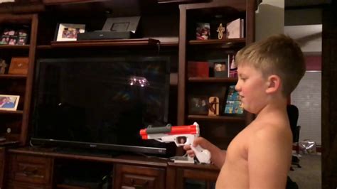 The rack holds several nerf guns (long guns and pistols) and a lot of ammo. Nerf Gun vs Loose Tooth - YouTube