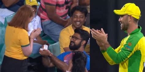 I want to see some epic dance moves. Marriage proposal at cricket stadium💕💕. Indian guy proposed his Australian girlfriend at the ...