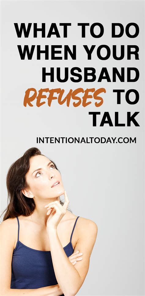 See a medical doctor and make sure you talk to the doctor about side effects for the medication they i have no idea on how to move forward or get past this but the more we don't talk about it the more. When Your Husband Won't Talk - 3 Things A Wife Can Do in ...