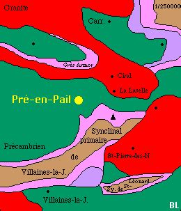 Pour les articles homonymes, voir pré (homonymie). Géologie du département de la Mayenne