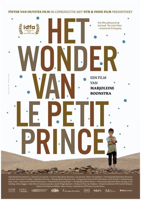 Le narrateur est aussi le premier des personnages du petit prince. Het wonder van Le Petit Prince - Cinebergen