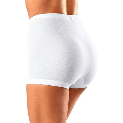 Centenaire, la culotte petit bateau de notre jeunesse n'a pas pris une ride. Lot de 5 culottes taille haute en coton femme Petite Fleur - Blanc | 3 SUISSES