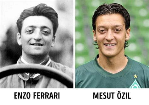 Mesut ozil looks like enzo ferrari 16. 13 Coïncidences incroyables qui vous feront voir le monde ...