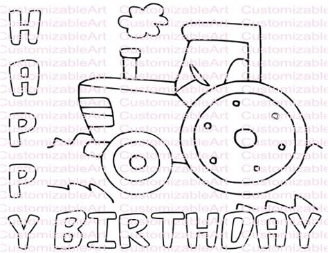 Als je nog niet zo goed kan tekenen kan je hier je teken technieken verbeteren of. Tractor Party Favor Tractor Coloring Page Tractor Party | Etsy