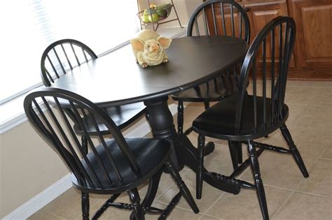 Dining room table makeover dining room table makeover painting. 100+ Black Round Kitchen Table Set - Cool Storage ...