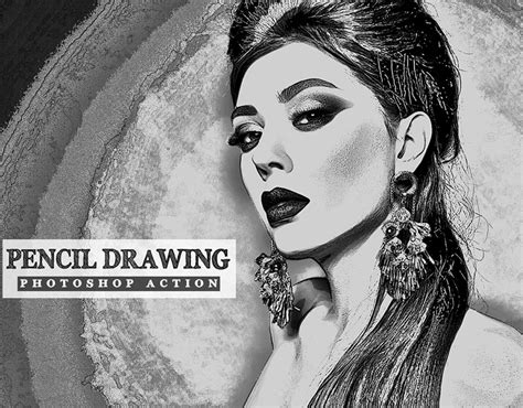 If you're using photoshop cc, check out the updated photoshop cc version. Pencil Drawing Photoshop Action on Behance