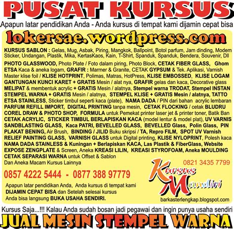 Lagi pula, perusahaan juga bisa dibilang untung jika banyak karyawannya yang bekerja dari rumah. http://www.fotoglasswood.blogspot.com / Atau Klick : http://www.materisablon.wordpress.com KAMI ...