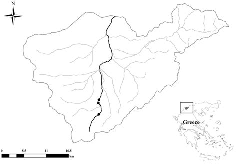 Забронировать апартаменты xenonas drosopigi в dhrosopiyí онлайн. Drosopigi stream and its main tributaries; the location of ...