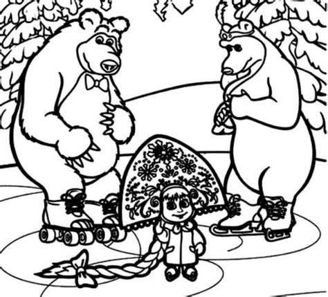 Pencil masha bear coloring book 19 0 apk. Halaman belajar mewarnai kartun anak - masha and the bear