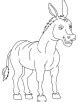 Free printable coloring pages for kids & educators. Honking donkey coloring page | Download Free Honking ...