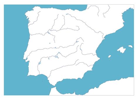 Con una población de 112, 336,538, es el tercer mayor país de américa latina después de brasil y argentina. Mapa mudo rios España sin nombre