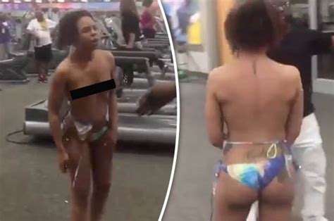 Follow me down the rabbit hole. Woman strips naked in LA Fitness gym in strange video from ...