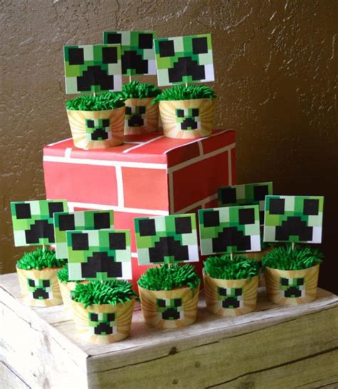 When shopping for birthday party supplies, don't forget to. Kara's Party Ideas Vintage Minecraft Video Game Boy ...