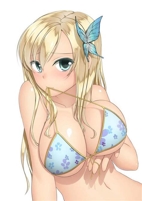 Anime schoolgirl takes her panties off and. Hot Anime Girl In Bikini
