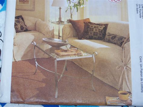 Embellish your couch with these slipcover accessories to match or complement your. Uncut McCall's Sewing Pattern 2161 Sofa Couch Chair ...