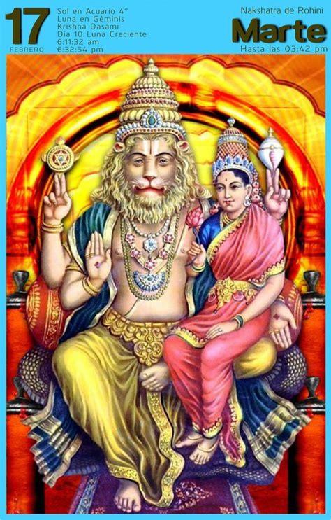 Narasimha jayanti 2020 brings wealth, prosperity and peace to your homes. Sri Nrishimha es regente de Marte. Por estas fechas el ...