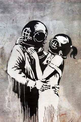 The bakery next door has put up a protective sheet of plexiglass over the artwork to ensure that no one damages it. 563 best images about Banksy Prints, street art on canvas ...