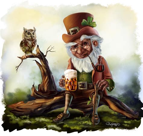 Irish leprechaun with red beard in st. Leprechaun on Behance