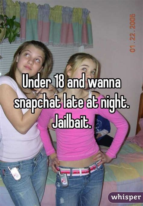 But there are several worthy options with strong security features. Under 18 and wanna snapchat late at night. Jailbait.
