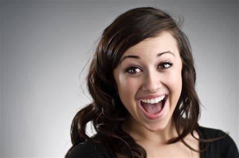 Wild, delirious, in a frenzy. Very Excited Young Caucasian Woman - Body Reboot