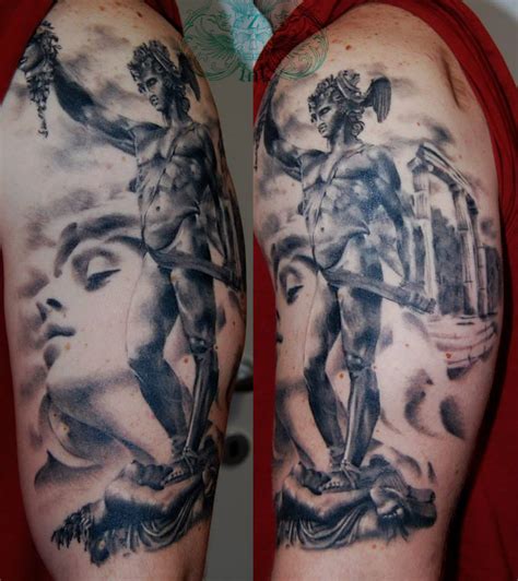 Perseus mythology name tattoo designs. Perseus vs Medusa | Best tattoo design ideas