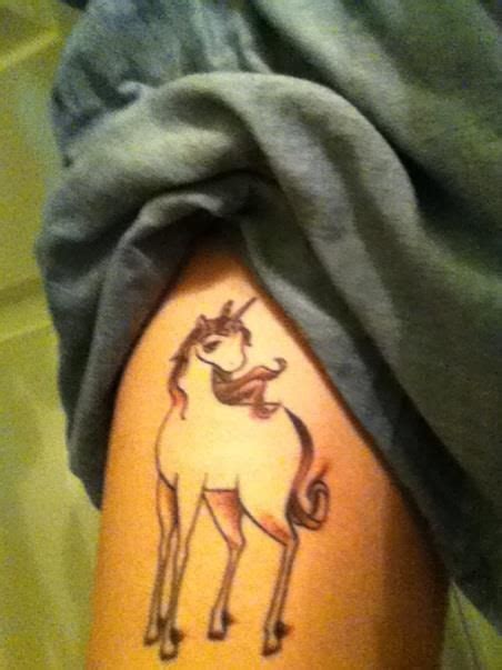 A place to share and celebrate nerdy and pop culture tattoos! The Last Unicorn | Beautiful tattoos, Literary tattoos, I ...