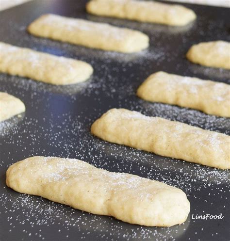 Press down lightly with your fingers to settle contents in the egg mixture. Eggless (Egg Free) Savoiardi or Lady Fingers Biscuits ...