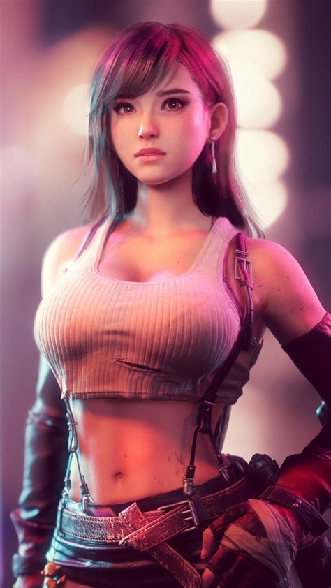 Her role in kingdom hearts ii is the manifestation of cloud's inner light. 1080x1920 Tifa Lockhart In Final Fantasy VII Iphone 7,6s,6 ...