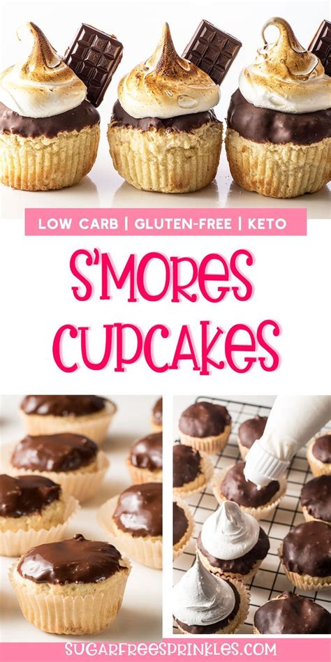 They are easy to make, take a handful of keto friendly ingredients and are low on carbs, making a perfect sugar free smore recipe the whole family will love. Keto Smores Cupcakes With Sugar free Marshmallow Fluff ...