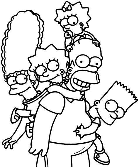 Desenhos para colorir > desenhos dos simpsons para colorir. Desenhos de Simpsons para imprimir e colorir - Dicas Práticas