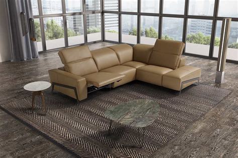 Free shipping on orders over $35. Italian Leather Sectional Sofa in Honey JM Stream ...