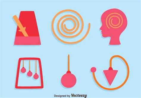 Research shows that it eases pain, speeds heali. Hypnosis Element Icons Vector 162864 - Download Free ...