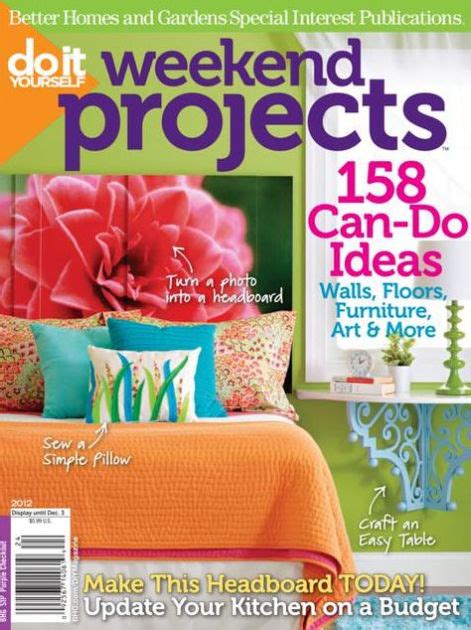 To a book nook artist, the book nook is the perfect way to concretize how much a particular scene in a story has impacted him or her. Do It Yourself - Weekend Projects 2012 by Meredith Corporation | NOOK Book (eBook) | Barnes & Noble®