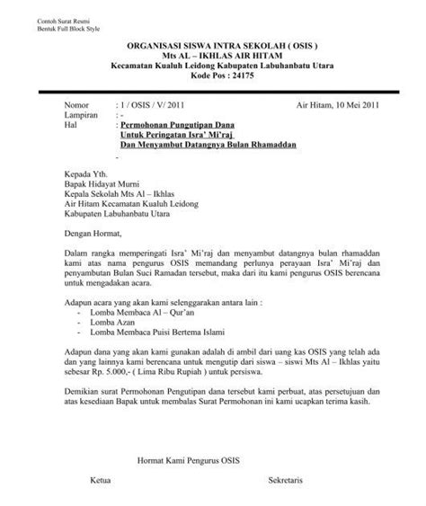 Sebelum menginjak pada contoh surat, alangkah baiknya jika kita mengetahui terlebih dahulu perbedaan antara surat pribadi dengan. Contoh Surat Dinas Resmi Dalam Bahasa Inggris - Dapatkan ...