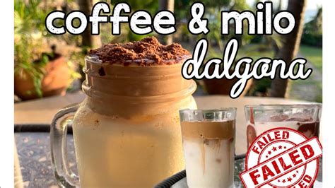 Pour the froth over brewed coffee. Coffee Dalgona & Milo Dalgona (with & without ovalette ...
