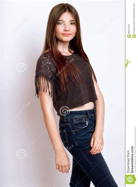 Her hair is gorgeous btw i'm glad you're submitting something ^.^ A Beautiful 13-years Old Girl Stock Image - Image of face ...