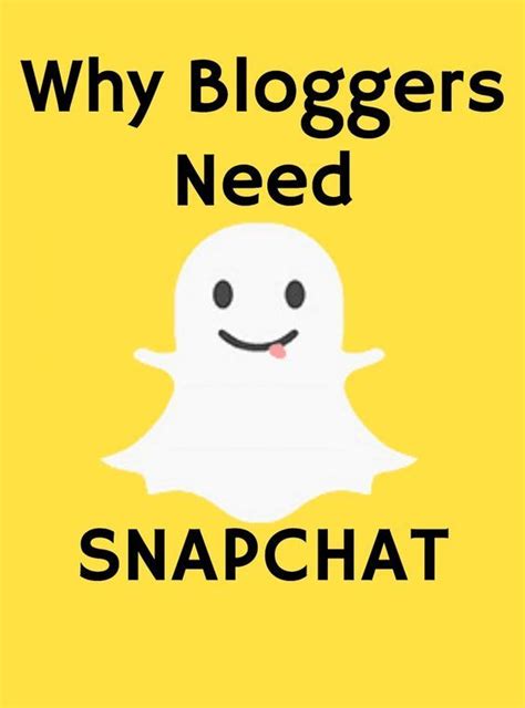 Snapchat is a very famous social media platform with many security and privacy features. Why Bloggers Need Snapchat | Snapchat marketing, Business ...