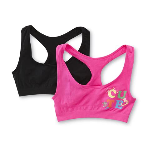 Shop for womens sports bras on amazon.com. Joe Boxer Girl's 2-Pack Sports Bras - Cute