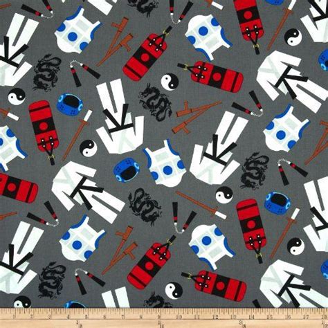 Where can i get a good wallpaper for my iphone? Kanvas Extreme Sports III Martial Arts Gray Fabric By The ...