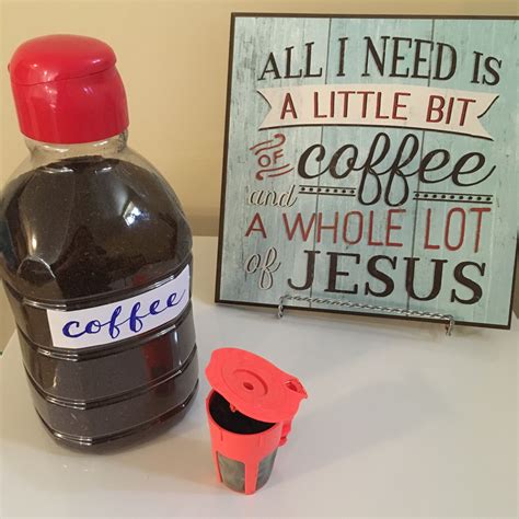 This keurig coffee maker is the energizer bunny on steroids. Easy pour coffee grounds idea for Keurig carafe reusable k ...