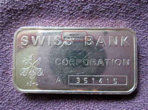 Q1 2020 (snb data portal) 23.08.2021 09:00. Swiss Bank Corp. Rare Ed 1 Troy Oz. . 999 Fine Silver Art ...