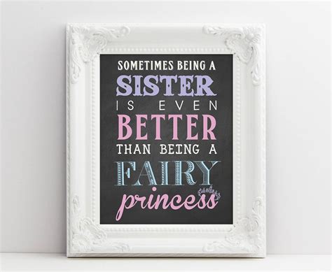 Collection by it's a krazy life. Bedroom Wall Art - Sister Printable Quote - New baby ...